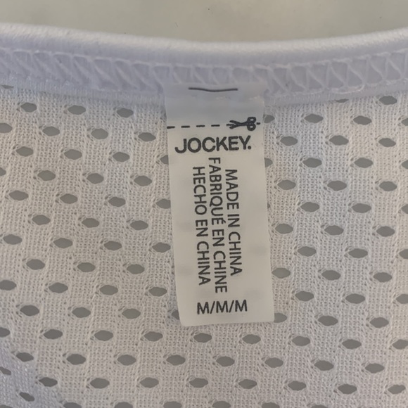 NWT Jockey White Racerback Moisture-Wicking Tank Size M - Picture 7 of 7